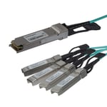 StarTech AOC Breakout Cable for Cisco QSFP-4X10G-AOC3M  3m/9.84ft 40G 1x QSFP+ to 4x SFP+ AOC Cable  40GbE / 40Gbps QSFP Plus Transceiver Module