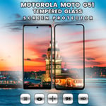 Motorola Moto G51 - Härdat Glas 9H -Super kvalitet 3D Skärmskydd