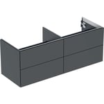 Geberit ONE 505.266.00.8 Kommode med 4 skuffer, 135 x 47 cm Svart