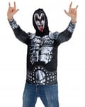 Faux Real Kiss The Demon Hard Rock Heavy Metal Music Costume Mens Hoodie F152420