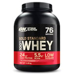 Optimum Nutrition Gold Standard Whey Muscle Building and Recovery Protein Powder With Naturally Occurring Glutamine and Amino Acids, Delicious Strawberry, 76 Servings, 2.28kg, packaging may vary