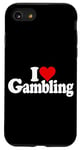 Coque pour iPhone SE (2020) / 7 / 8 I LOVE HEART GAMBLING CASINOS PARIS TRADING LAS VEGAS