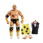 Mattel WWE Figurine articulée Élite Wrestlemania Dusty Rhodes avec Mains interchangeables et Accessoires, à Collectionner, Jouet Enfant, Dès 3 Ans, HKP11