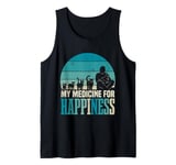 Retro Cat Lover | Pet | Kitten | My Medicine For Happiness Tank Top