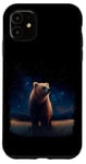 iPhone 11 Majestic Bear Under Starry Night Sky Case