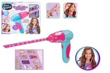 ColorBaby Shimmer N Sparkle Applicateur de gemmes pour cheveux, machine sans fil et rechargeable, comprend 600 gemmes colorées, 8 petits peignes, autocollants, jouets pour fille, +8 ans (47912)