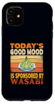 Coque pour iPhone 11 Today's Good Mood est sponsorisé par un amateur de cuisine japonais Wasabi