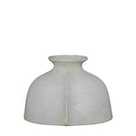 DRW Vase de Table en céramique Blanc Rustique 20 x 23 x 28 cm