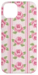 Coque pour iPhone 14 Plus Rose délicat motif floral rose esthétique girly