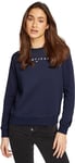 Tommy Jeans Women’s Essential Regular Fit Crew Neck Sweatshirt, Blue (Dark Night Navy), 3XL