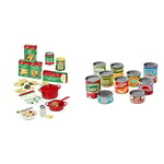 Melissa & Doug Teile Pasta Kochset & Let's Play House Grocery Cans | Pretend Play Play Food | 3+ | Gift for Boy or Girl