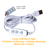 DC 5V dimbara LED-chips SMD LED-lampa DIY Light Justerbar LED A16