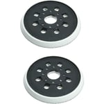 Lot de 2 patins de ponceuse de rechange à 8 trous de 12,7 cm, compatibles avec Bosch gex 125-1 ae, pex 220 a, pex 220 ae