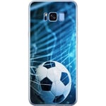 Samsung Galaxy S8+ Läpinäkyvä Puhelinkotelo Fotboll