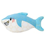 Bite Force Jouet en Peluche Robuste pour Chiens Deep Sea de Fabriqué en matériau Kevlar, Plusieurs Couches, couineuse et des Coutures renforcées. Idéal pour Les mâchoires puissantes (Requin)