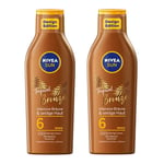 Nivea Sun Carotene Intense Bronze SPF 6 Sun Milk, 2 Pack (2 x 200 ml)