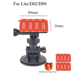 Support de ventouse DVR de voiture pour 70mai Dash Cam Pro Plus,A500S,Abarding,A800,A200,lite,D02,D08,GPS ProBase,support d'Li-de liaison - Type Lite D02 D08 1PCS