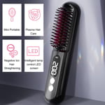 Hair Straightening Brush Heated Hair Straightening Comb 30s Fast Heating