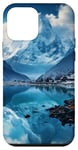 Coque pour iPhone 12 mini Majestic Mountain Reflection Scenic Winter Landscape Art