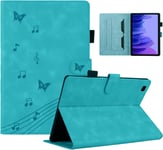 Coque Tablette Samsung Tab A7 Motif Papillon Housse Tablette Samsung Tab A7 Avec Fonction Support Étui Compatible Avec Samsung Galaxy Tab A7 10.4 Sm-T500/T505 Bleu