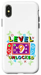 Coque pour iPhone X/XS Jeu vidéo Birthday Gamer 1Years Level Up Birthday Boy