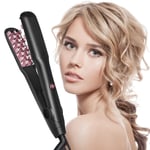 Volumizing Hair Iron Straightener Ceramic Hair Crimper Fluffy Hair Curler Tongs