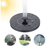 Fontaine solaire extérieure, pompe à eau solaire pour bassin avec 7 styles de fontaine, mini fontaine flottante avec panneau solaire pour bassin d'aquarium de jardin, bain d'oiseaux, oiseau