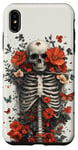 iPhone XS Max Skeleton Ribcage Anatomy with Flowers Butterflies Case