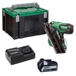 Hikoki NR1890DCJPZ 18V Brushless Framing Nail Gun, 2x 5.0Ah Batter,Charger, Case