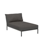 Houe - LEVEL 2 Chaiselong - Dark Grey - Utendørs sofaer - Henrik Pedersen