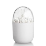 2X Cotton Swab Holder, Small Q-Tips Toothpicks Storage Organizer () I7S23048