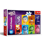 Trefl- Disney Inside Out 2, Découvre des Émotions 60 Pièces-Puzzle Coloré avec des Personnages de Film Animé, Divertissement Créatif, Loisir pour Les Enfants à partir de 5 Ans, 17397, Multicolour