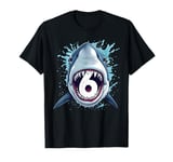 Kids 6th Birthday Boys Shark 6 years Old Ocean B-day T-Shirt