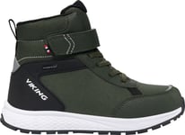 Viking Footwear Kids' Equip Sneaker Waterproof Insulated Pine/Black, 30