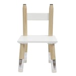 HOME DECO KIDS HD6740 Table et 2 Chaises Crayon Enfant Meuble, Blanc-Bois-Fushia, 55x42x55 cm