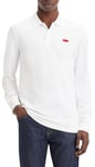 Levi's Long-Sleeve Slim Housemark Polo Chemise Homme, Bright White, M