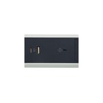 Bloc multiprise - 3 x 2p+t - parafoudre - usb - 1.5 mètre - blanc / noir Legrand 049417