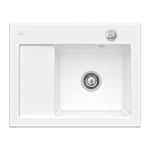 Villeroy&boch - Evier céramique Snow White subway compact 1 bac égouttoir droite