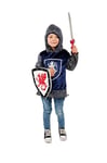 PRETEND TO BEE Blue Royal Knight Fancy Dress Costume for Kids with Sword & Shield, Bundle, 3-5 Years