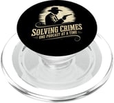 Détective Fan Solving Crimes One Podcast At A Time PopSockets PopGrip pour MagSafe