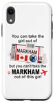 Coque pour iPhone XR Markham Girl - Carte d'embarquement pour Markham - Markham