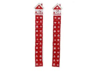 Extra Long Red White Cute House Christmas Advent Calendar Xmas Decoration Gift