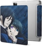 Ciel Sebastian Michaelis Black Butler Étui Pour Ipad Pro 2021 Avec Plumier, Résistant Aux Chocs, Mise En Veille/Réveil Automatique, Housse De Protection Transparente Pour Tablette 11 Pouces