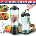 Portable Blender Smoothie Maker 2in1 Blender 600ml BPA Free Blender Cups 3 Modes