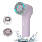 MYCARBON Brosse Nettoyante Visage Electrique IPX7 Etanche Microcirculation Bidirectionnelle Brosse Rotative Visage Rechargeable USB 2500mAh pour Nettoyage en Profondeur/Exfoliation/Massage/Soins Peau