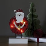 Konstsmide Tomte Juldekoration i trä & bomull 6 LED 2xAA