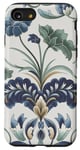 Coque pour iPhone SE (2020) / 7 / 8 Bleu Floral Botanique Femme