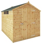 Mercia Shiplap 2 Glazed Windows Apex Shed - 8 x 6ft