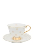 Cup With Saucer - Anima Gemella 1 Home Tableware Cups & Mugs Tea Cups White Hilke Collection