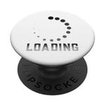 Loading Bar Shirt Dad Mom Women Men Jeux informatiques sur Internet PopSockets PopGrip Interchangeable